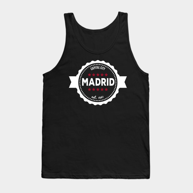 Madrid capital city Tank Top by JJFarquitectos